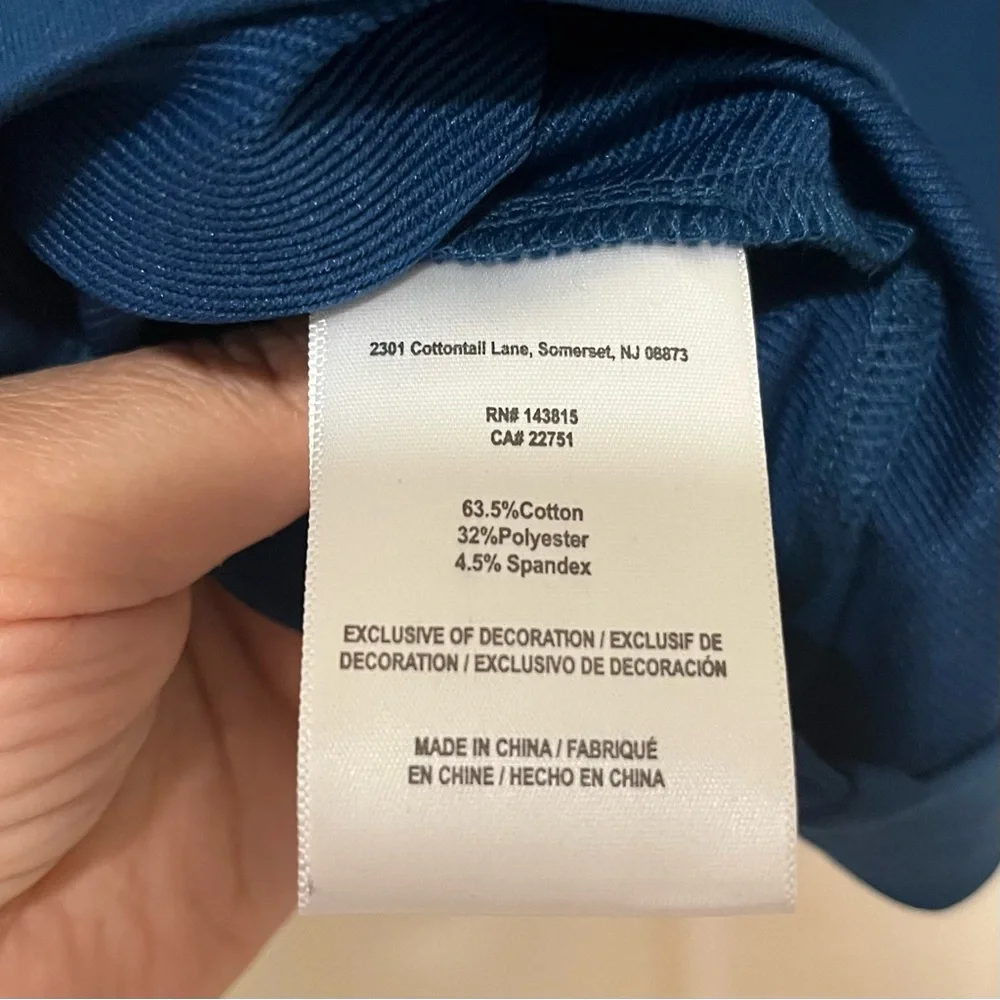 Klew Mens‎ / Unisex Quarter Zip Pullover Medium Dark Teal Blue Activewear NWT - Picture 6 of 10